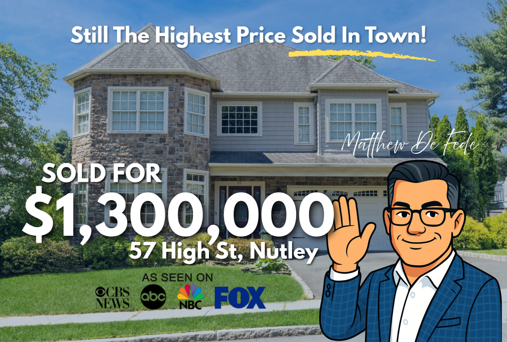 Nutley NJ Highest Priced Home